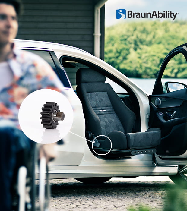 Case BraunAbility sammansatt lagerlösning