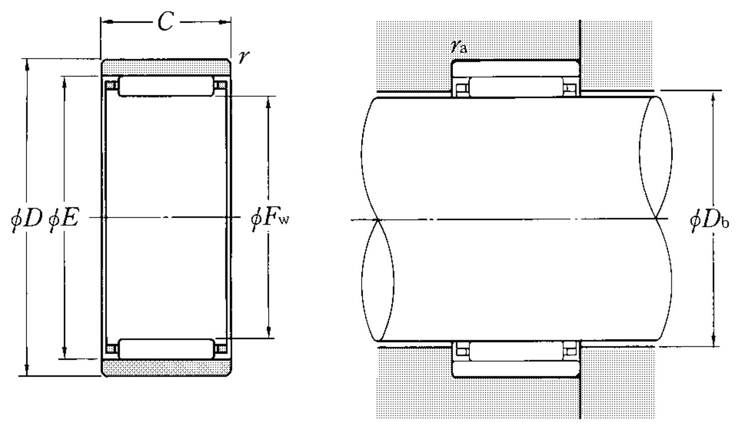 Drawing_Machined_Ring_Needle_Roller_Bearings_Separable_Type_RNAO_Page_168_NTN