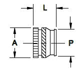 Gänginsats för plast INS14S