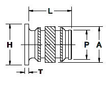 Gänginsats för plast INS30L