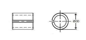 Kompressionsdämpare CL200 ritning