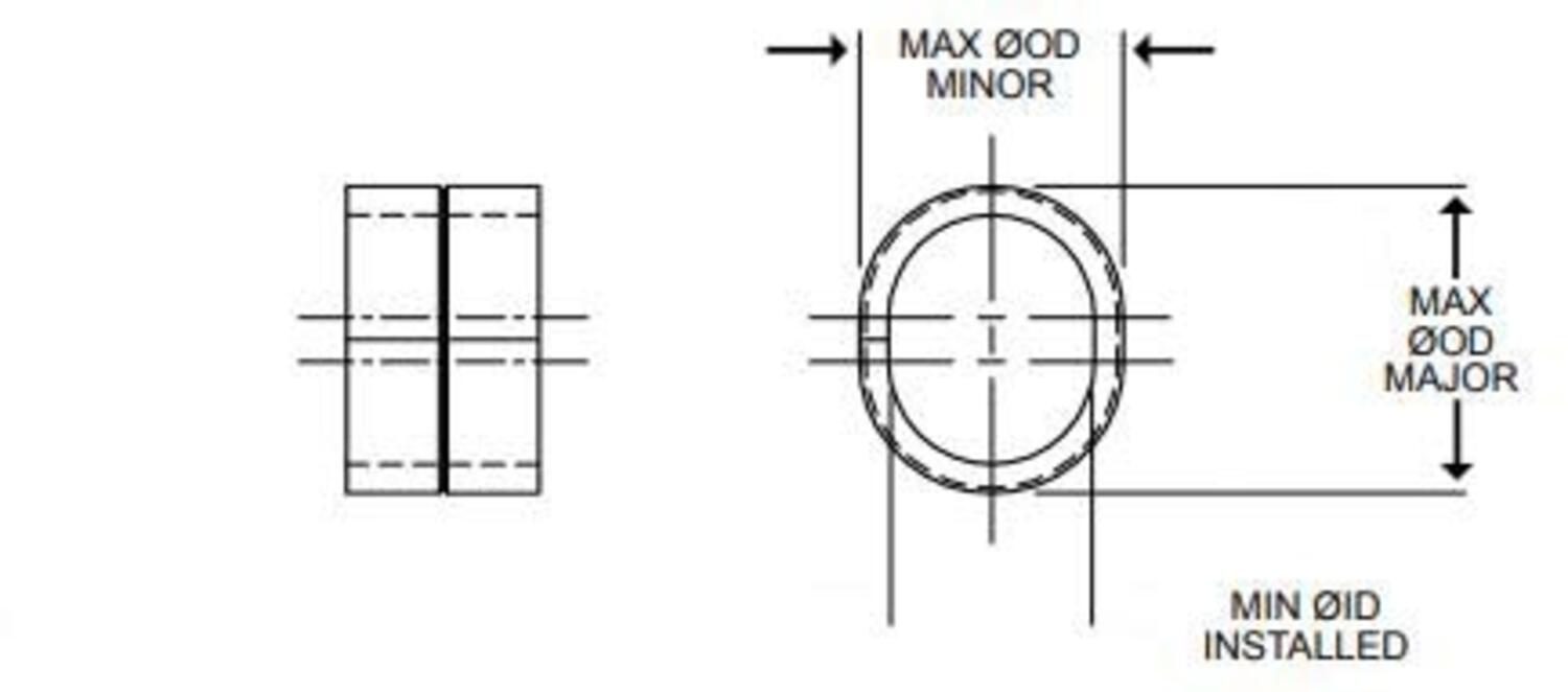 Kompressionsdämpare CL460 ritning