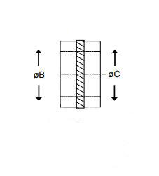 Kompressionsdämpare CL600 ritning